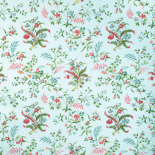 8023107-153 CHANCAY PRINT SKY/LEAF BRUNSCHWIG & FILS