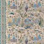 8024100-153 SHALIMAR PRINT AQUA/LEAF BRUNSCHWIG & FILS