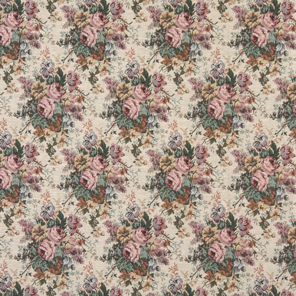 8120 Floral Antique Rose Pink Charlotte Fabrics
