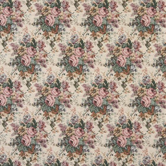 8120 Floral Antique Rose Pink Charlotte Fabrics