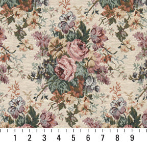 8120 Floral Antique Rose Pink Charlotte Fabrics