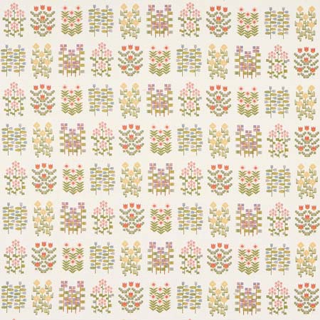 81970 ANNIKA FLORAL TAPESTRY Multi On Ivory Schumacher Fabric