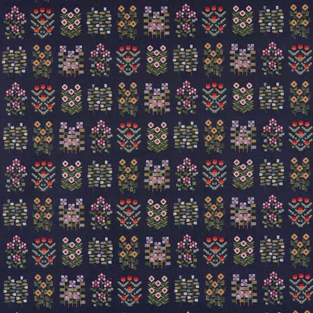 81971 ANNIKA FLORAL TAPESTRY Multi On Navy Schumacher Fabric