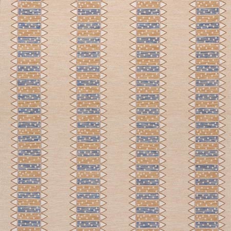 81980 NOOR KILIM STRIPE Ochre Schumacher Fabric