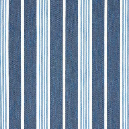 82300 HAMPTON STRIPE INDOOR OUTDOOR Indigo Schumacher Fabric