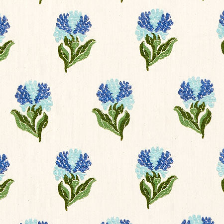 82631 ROSINA FLORAL Cornflower Schumacher Fabric