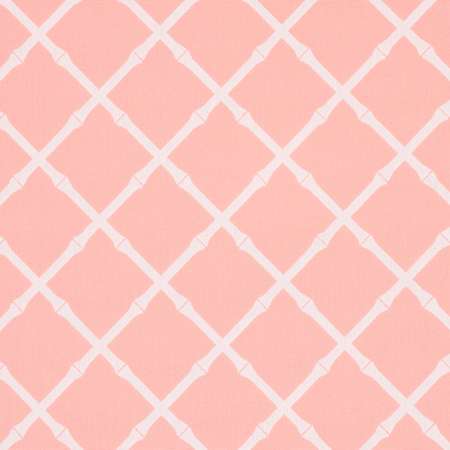 82761 BAMBOO TRELLIS INDOOR OUTDOOR Pink Schumacher Fabric