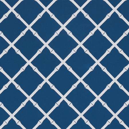 82762 BAMBOO TRELLIS INDOOR OUTDOOR Navy Schumacher Fabric