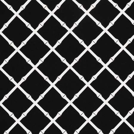 82763 BAMBOO TRELLIS INDOOR OUTDOOR Black Schumacher Fabric