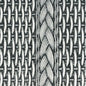 8400-01W NEWPORT RATTAN Black Gray on White Quadrille Fabric