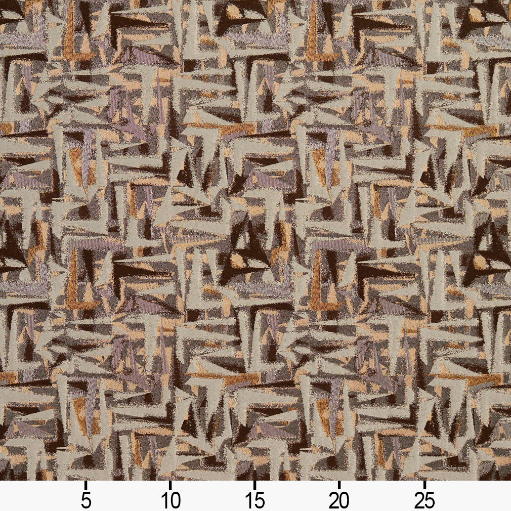 8516 Abstract & Geometric Gold/Abstract Brown Charlotte Fabrics