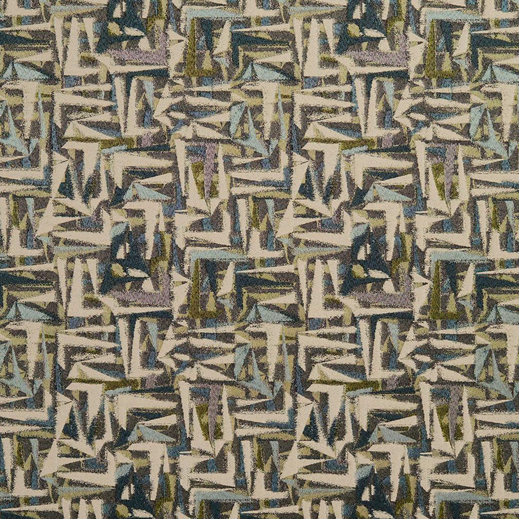 8517 Abstract & Geometric Meadow/Abstract Aqua & Teal Charlotte Fabrics
