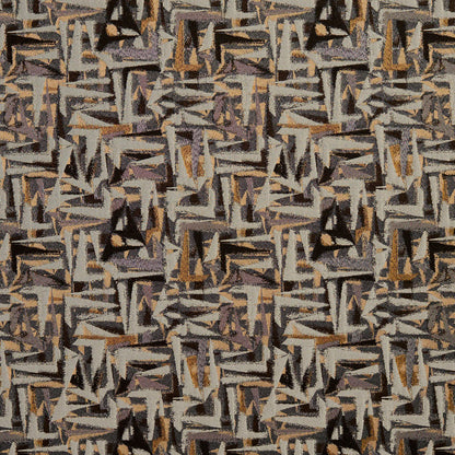 8518 Abstract & Geometric Curry/Abstract Black,Brown Charlotte Fabrics