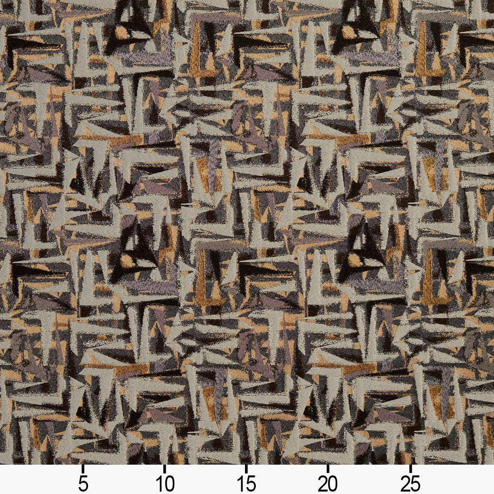 8518 Abstract & Geometric Curry/Abstract Black,Brown Charlotte Fabrics