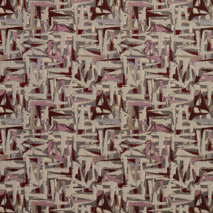 8519 Abstract & Geometric Wine/Abstract Red & Burgundy Charlotte Fabrics
