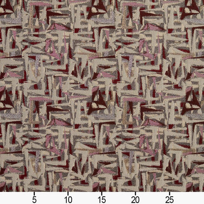8519 Abstract & Geometric Wine/Abstract Red & Burgundy Charlotte Fabrics
