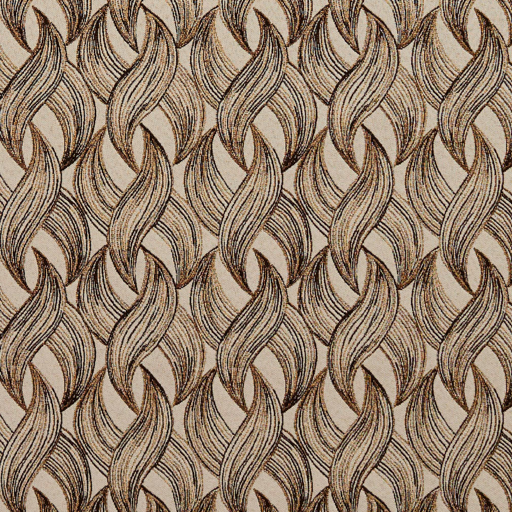 8521 Abstract & Geometric Gold Brown Charlotte Fabrics