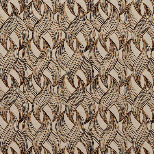 8521 Abstract & Geometric Gold Brown Charlotte Fabrics