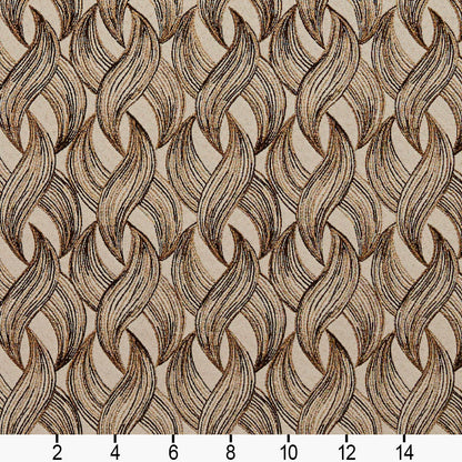 8521 Abstract & Geometric Gold Brown Charlotte Fabrics