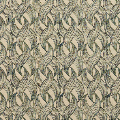 8522 Abstract & Geometric Meadow Aqua & Teal Charlotte Fabrics