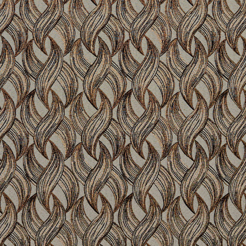 8523 Abstract & Geometric Curry Brown Charlotte Fabrics