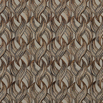 8523 Abstract & Geometric Curry Brown Charlotte Fabrics