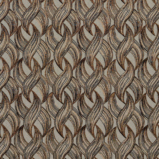 8523 Abstract & Geometric Curry Brown Charlotte Fabrics