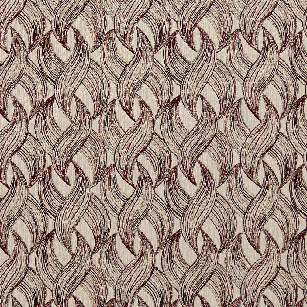 8524 Abstract & Geometric Wine Red & Burgundy Charlotte Fabrics