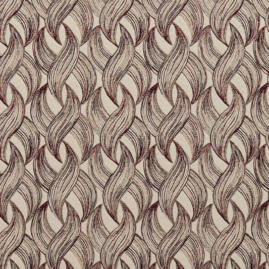 8524 Abstract & Geometric Wine Red & Burgundy Charlotte Fabrics