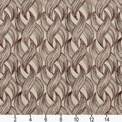 8524 Abstract & Geometric Wine Red & Burgundy Charlotte Fabrics