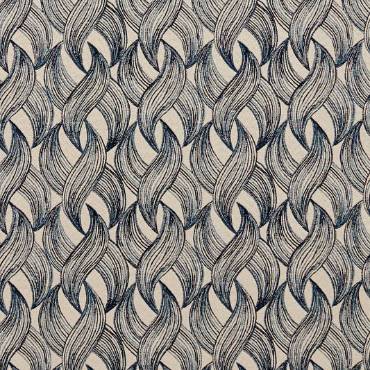 8525 Abstract & Geometric Sapphire Blue Charlotte Fabrics