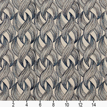 8525 Abstract & Geometric Sapphire Blue Charlotte Fabrics