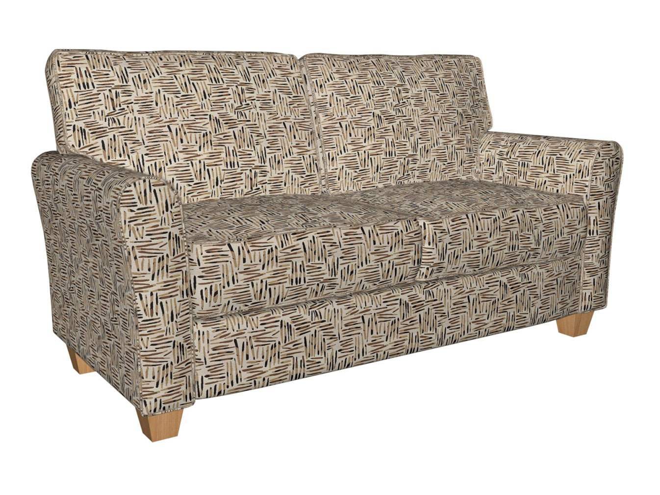 8531 Abstract & Geometric Gold/Tally Brown Charlotte Fabrics
