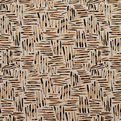 8531 Abstract & Geometric Gold/Tally Brown Charlotte Fabrics