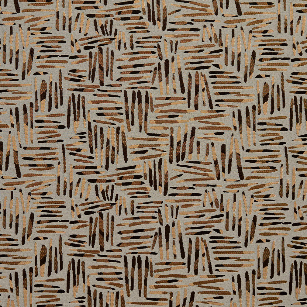 8533 Abstract & Geometric Curry/Tally Brown Charlotte Fabrics