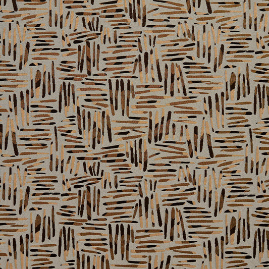8533 Abstract & Geometric Curry/Tally Brown Charlotte Fabrics
