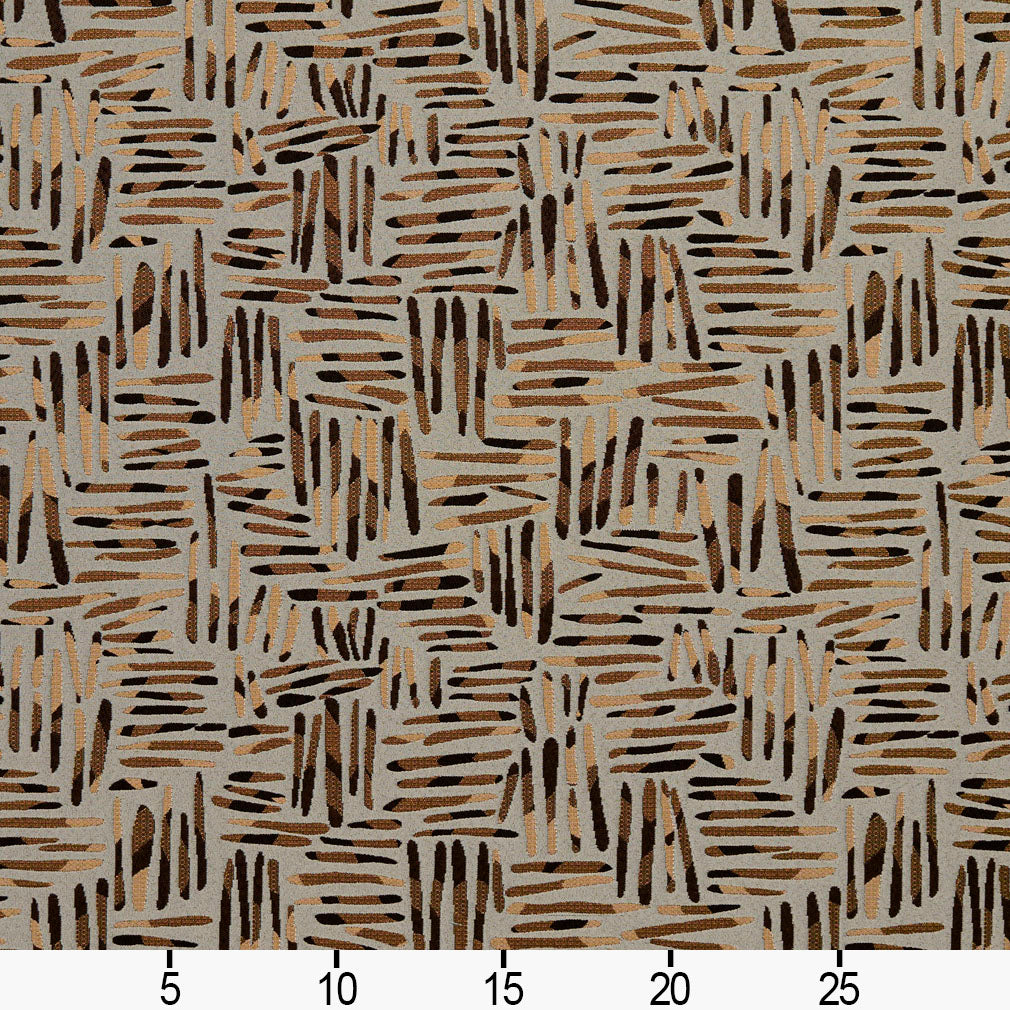 8533 Abstract & Geometric Curry/Tally Brown Charlotte Fabrics