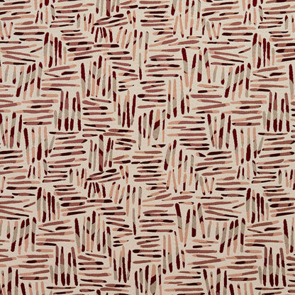 8534 Abstract & Geometric Wine/Tally Red & Burgundy Charlotte Fabrics