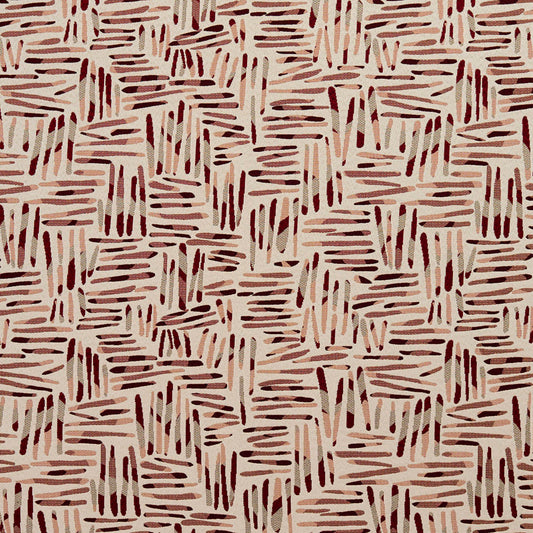 8534 Abstract & Geometric Wine/Tally Red & Burgundy Charlotte Fabrics