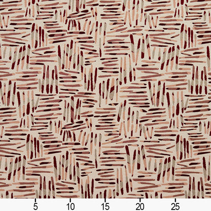 8534 Abstract & Geometric Wine/Tally Red & Burgundy Charlotte Fabrics