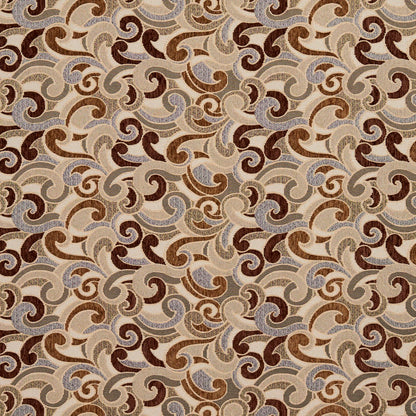 8536 Abstract & Geometric Harvest/Flutter Brown Charlotte Fabrics