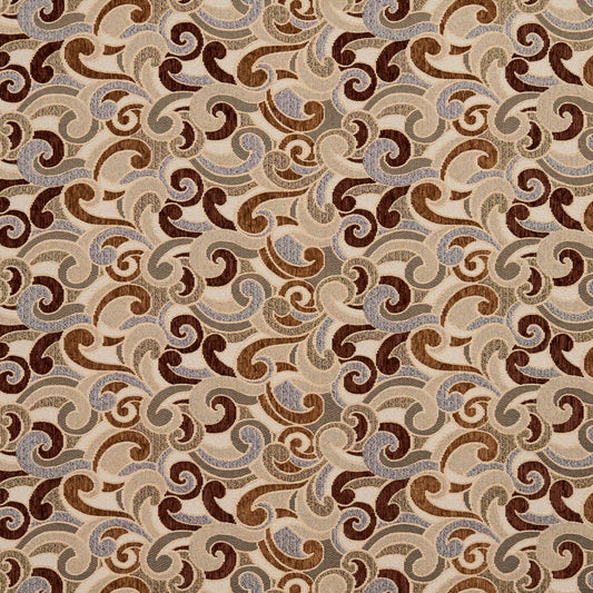 8536 Abstract & Geometric Harvest/Flutter Brown Charlotte Fabrics