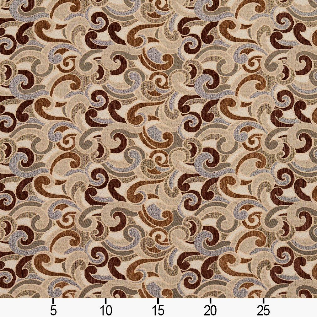 8536 Abstract & Geometric Harvest/Flutter Brown Charlotte Fabrics