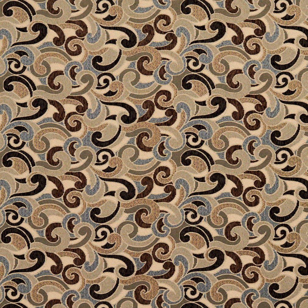 8539 Abstract & Geometric Nutmeg/Flutter Brown Charlotte Fabrics