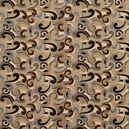 8539 Abstract & Geometric Nutmeg/Flutter Brown Charlotte Fabrics