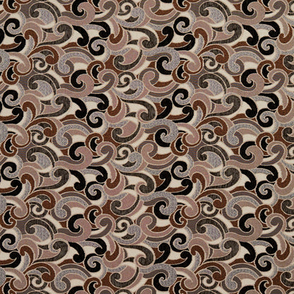 8540 Abstract & Geometric Bronze/Flutter Black,Brown Charlotte Fabrics