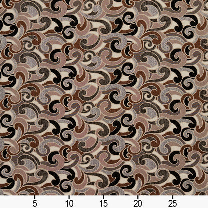 8540 Abstract & Geometric Bronze/Flutter Black,Brown Charlotte Fabrics