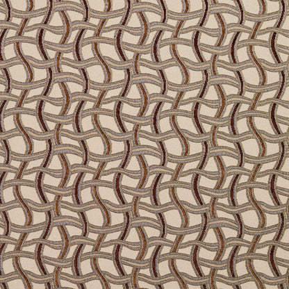 8541 Abstract & Geometric Harvest/Maze Brown Charlotte Fabrics