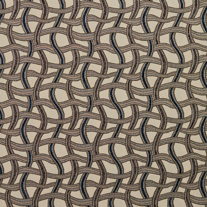 8542 Abstract & Geometric Royal/Maze Blue,Brown Charlotte Fabrics