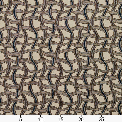8542 Abstract & Geometric Royal/Maze Blue,Brown Charlotte Fabrics